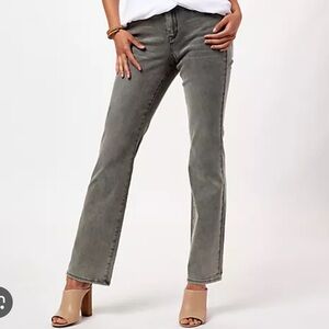 NYDJ Barbara Bootcut Gray Jeans with Lift Tick Technology